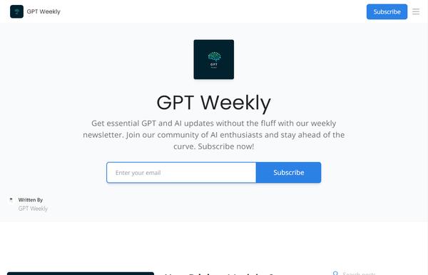 GPT Weekly ai-tool