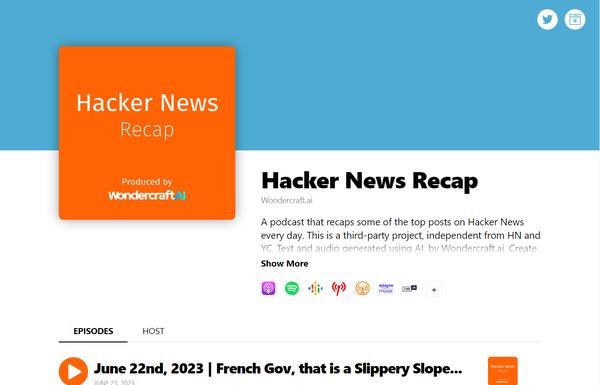 Hacker News Recap ai-tool