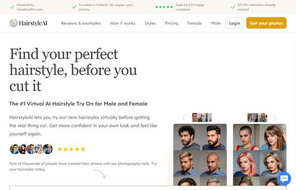 HairstyleAI ai-tool