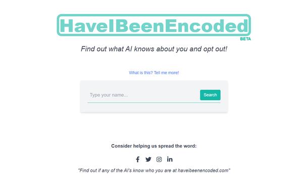 Have I Been Encoded ai-tool