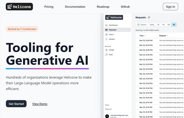 Helicone ai-tool