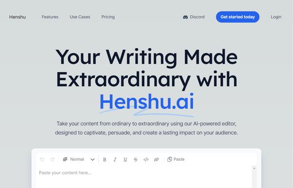 Henshu.ai ai-tool