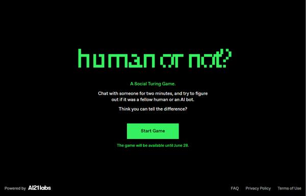 Human or Not ai-tool