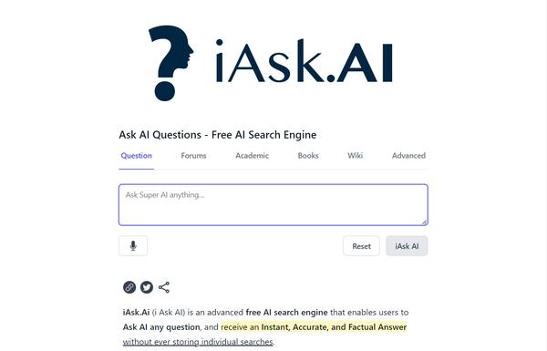 iAsk.AI ai-tool