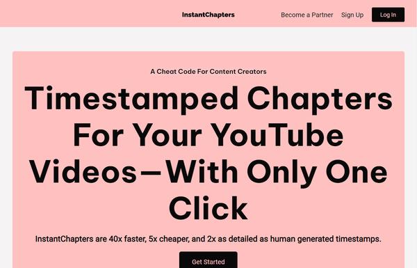 Instant Chapters ai-tool