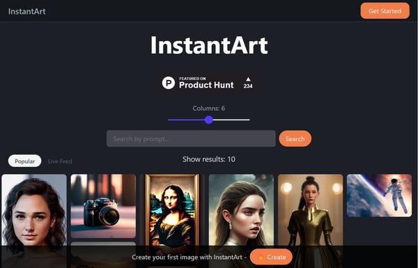 InstantArt.io ai-tool