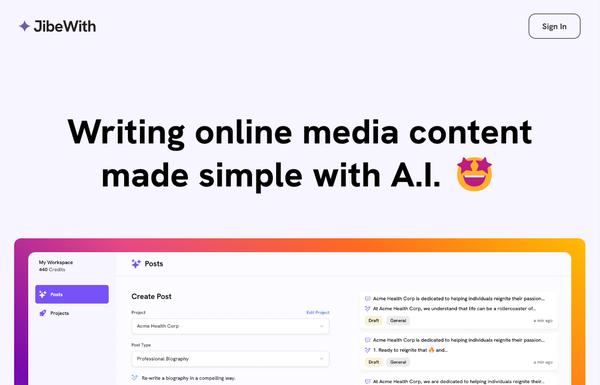 JibeWith ai-tool