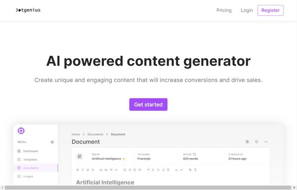 Jotgenius ai-tool