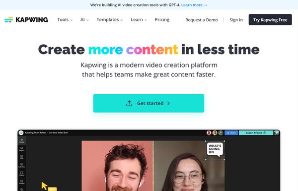 Kapwing AI ai-tool
