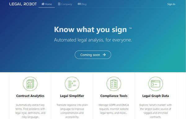 Legal Robot ai-tool