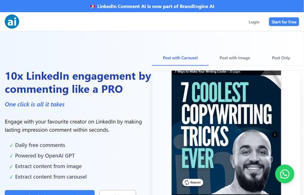 LinkedIn Comment AI ai-tool
