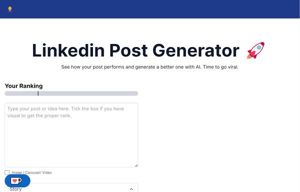 LinkedIn Post Generator ai-tool