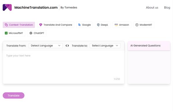 MachineTranslation ai-tool