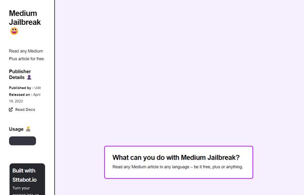 Medium Jailbreak ai-tool