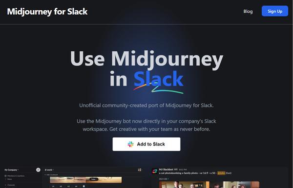 Midjourney for Slack ai-tool