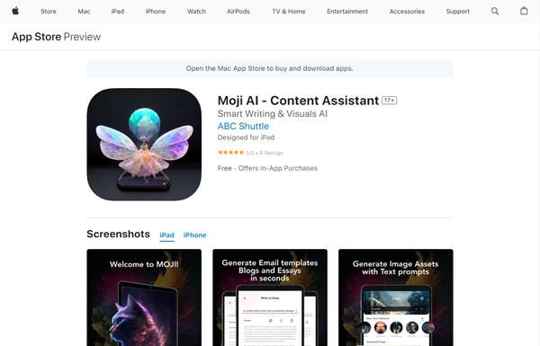 Moji Writing Assistant  ai-tool