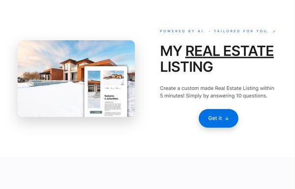 My Real Estate Brochure ai-tool