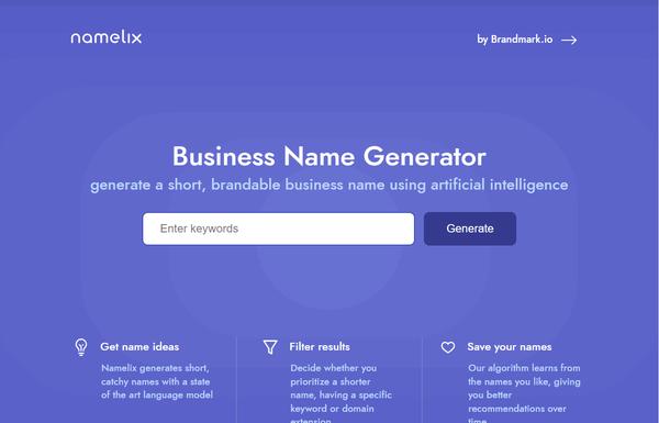 Namelix ai-tool