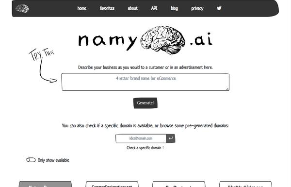 Namy ai ai-tool