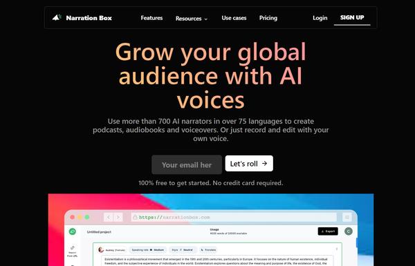 NarrationBox ai-tool