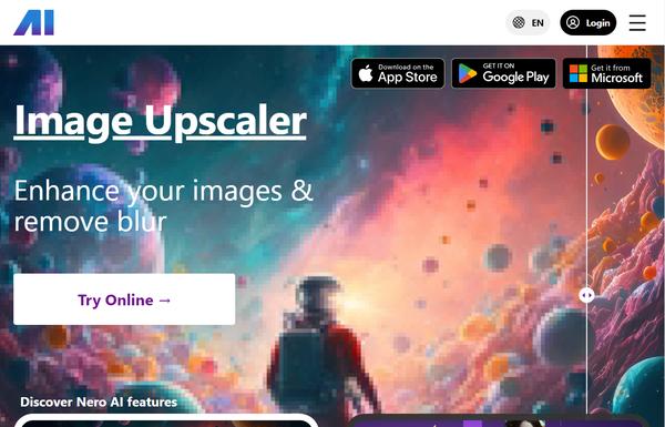 Nero AI Image Upscaler ai-tool