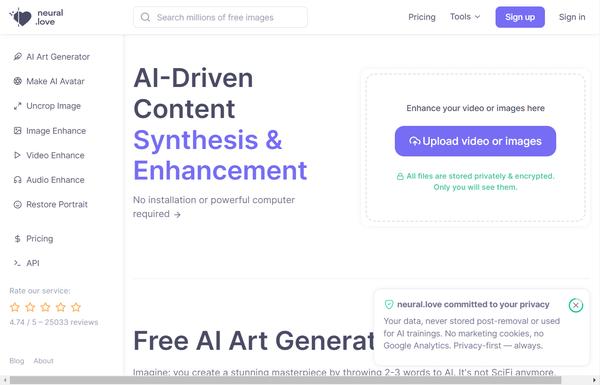 Neural.love Art Generator ai-tool