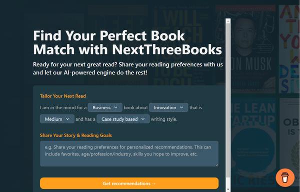 NextThreeBooks ai-tool