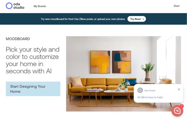 Oda Moodboard ai-tool