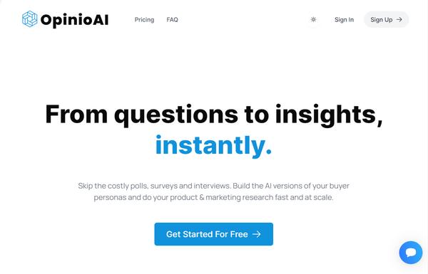 OpinioAI ai-tool