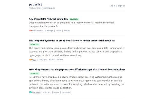 PaperList ai-tool