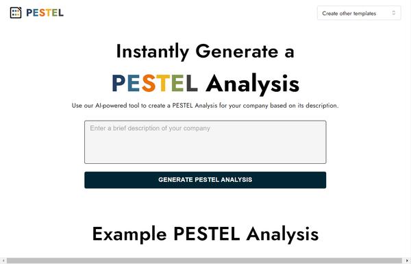 Pestel Analysis ai-tool