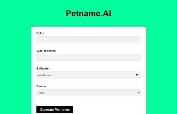 Petname AI ai-tool