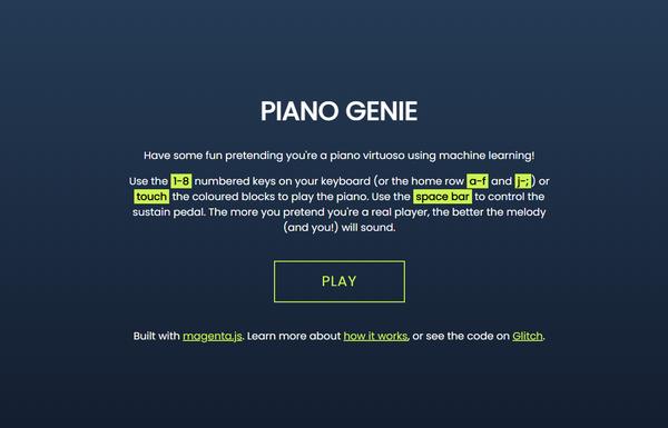 Piano Genie ai-tool