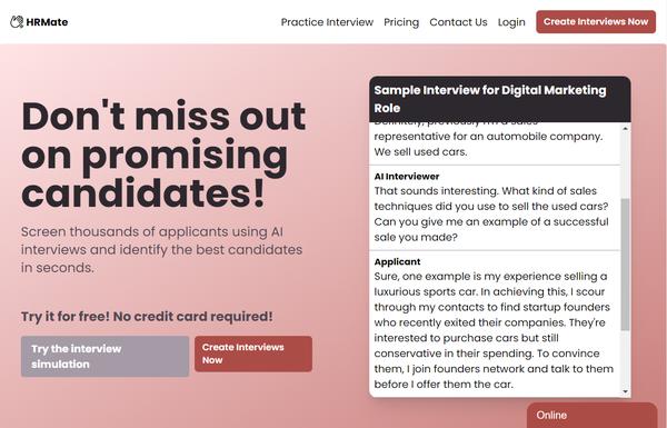 Practice Interview ai-tool