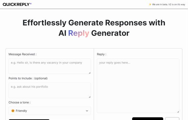 Quick Reply ai-tool