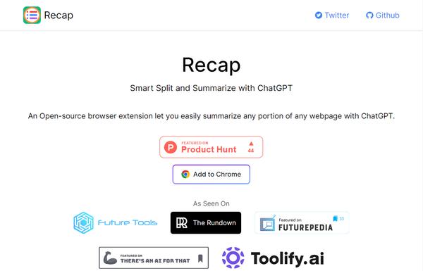 Recapext ai-tool