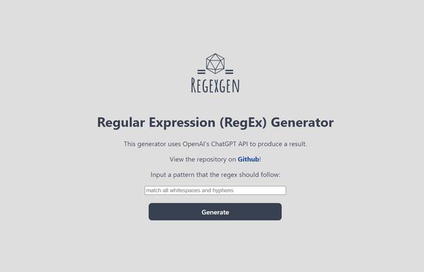 RegEx Generator ai-tool