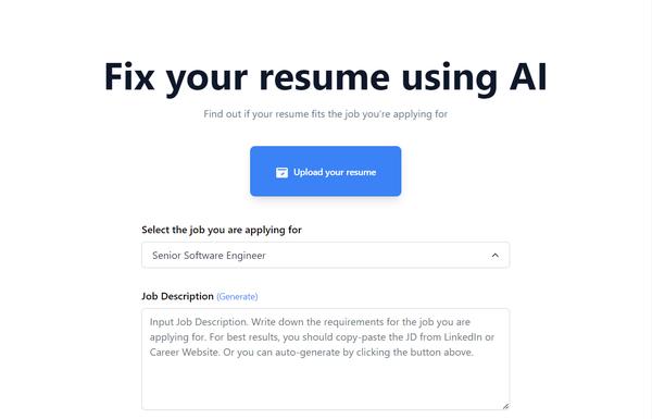 Resume Reviewer ai-tool