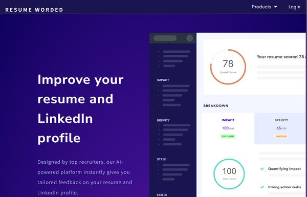 Resume Worded ai-tool