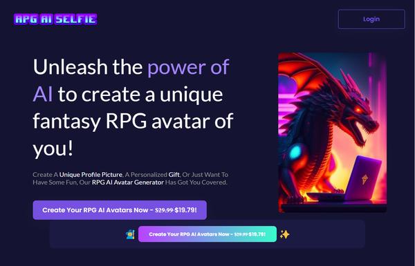 RPG AI Selfie Generator ai-tool