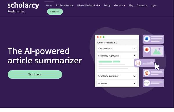 Scholarcy ai-tool