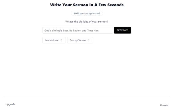 SermonGPT ai-tool