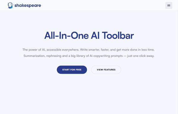 Shakespeare AI Toolbar ai-tool