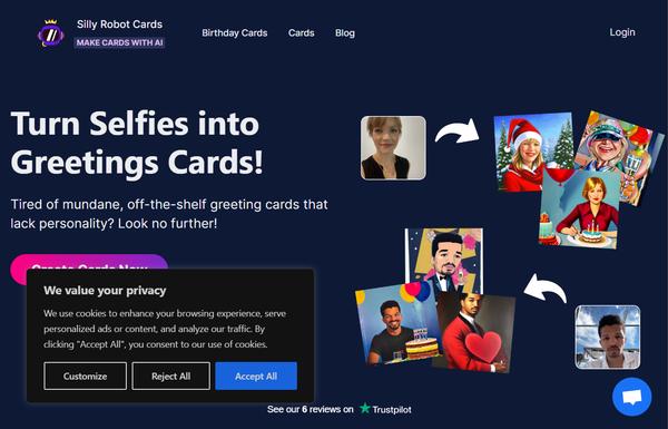 Silly Robot Cards ai-tool