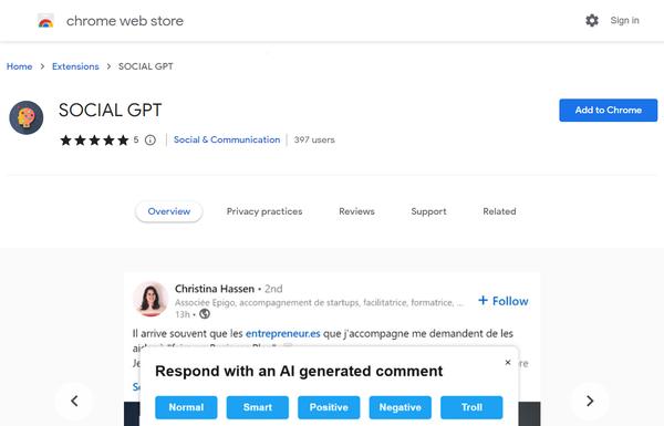 Social GPT ai-tool