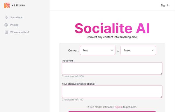 Socialite AI ai-tool