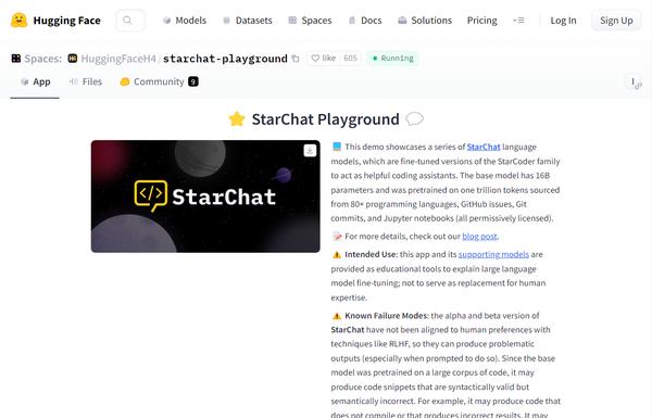 StarChat ai-tool