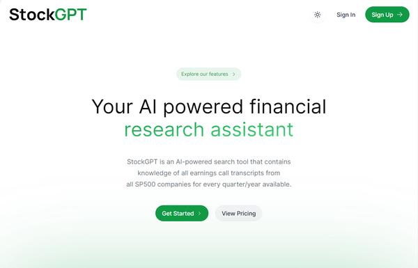 StockGPT ai-tool