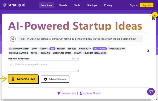 Stratup.ai ai-tool