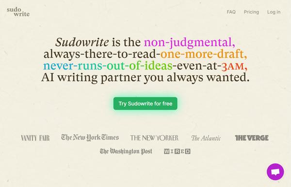 Sudowrite ai-tool